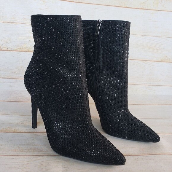 Jessica Simpson Pelina2 Sequin Stiletto Heel Boots Booties Pointy Toe Size 8.5M - Picture 10 of 16